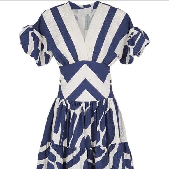 In Search Of Blue and White Silvia Tcherassi Long Dress - Picture 2 of 5